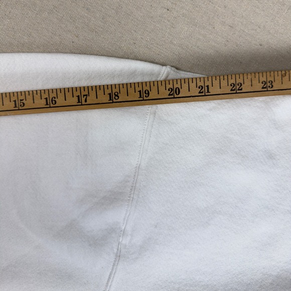 Vtg Jerzees Chicago Sweatshirt Men's XL White Graphic Windy City USA Made 90s - Picture 9 of 9